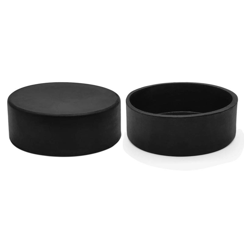 Flyshop 3-Inch Furniture Table Covers Non-Slip Durable Rubber Leg Tips Chair Leg Caps Floor Protector Round Black 4PCS Size 76mm - Image 2
